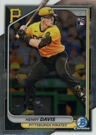 #7 Henry Davis - Pittsburgh Pirates - 2024 Bowman Chrome Baseball