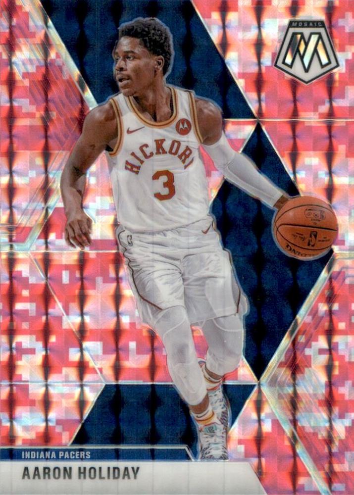 #7 Aaron Holiday - Indiana Pacers - 2019-20 Panini Mosaic - Camo Pink Basketball