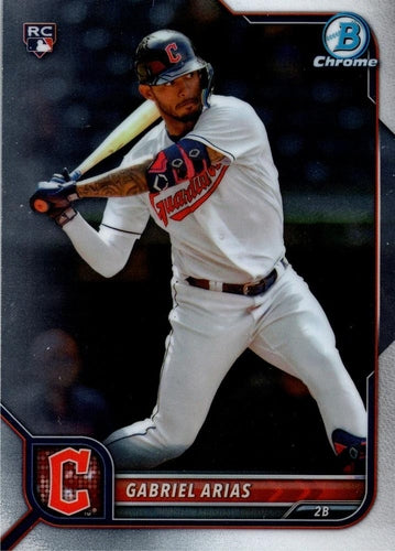 #7 Gabriel Arias - Cleveland Guardians - 2022 Bowman Chrome Baseball