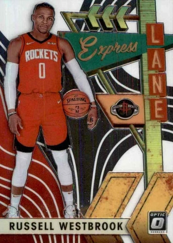 #7 Russell Westbrook - Houston Rockets - 2019-20 Donruss Optic - Express Lane Basketball