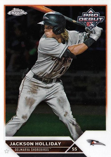 #PDC-7 Jackson Holliday - Delmarva Shorebirds - 2023 Topps Pro Debut - Chrome Baseball