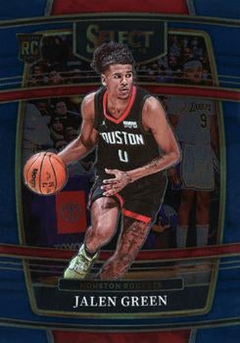 #7 Jalen Green - Houston Rockets - 2021-22 Panini Select - Blue Basketball