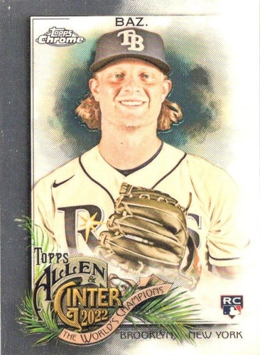 #7 Shane Baz - Tampa Bay Rays - 2022 Topps Allen & Ginter Chrome Baseball