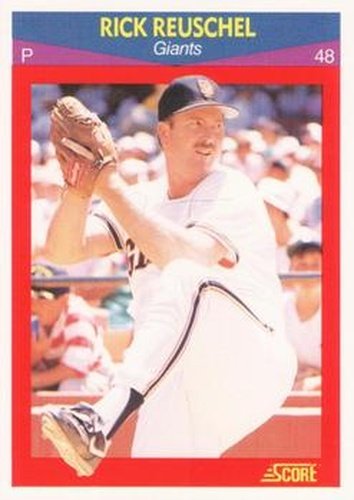 #7 Rick Reuschel - San Francisco Giants - 1990 Score 100 Superstars Baseball