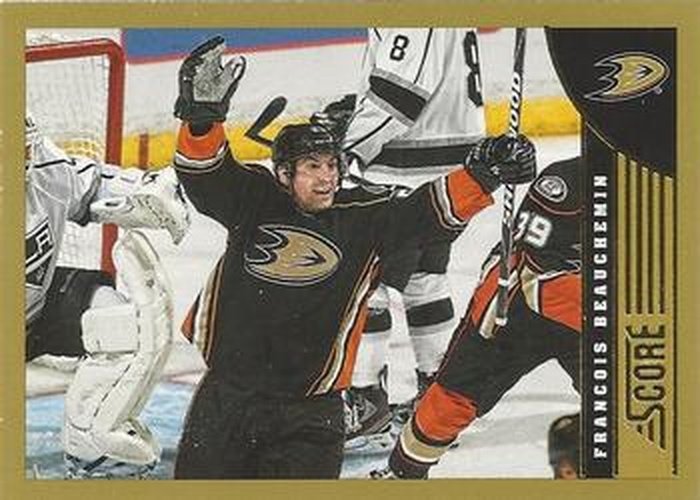 #7 Francois Beauchemin - Anaheim Ducks - 2013-14 Score - Gold Hockey