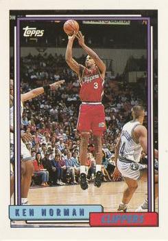 #7 Ken Norman - Los Angelesippers - 1992-93 Topps Basketball