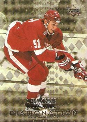 #D7 Sergei Fedorov - Detroit Red Wings - 1999-00 Upper Deck Black Diamond - Diamonation Hockey