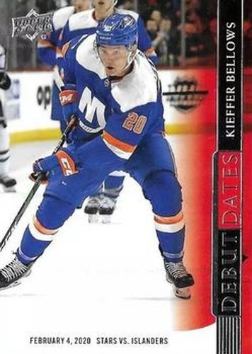 #DD-7 Kieffer Bellows - New York Islanders - 2020-21 Upper Deck - Debut Dates Hockey