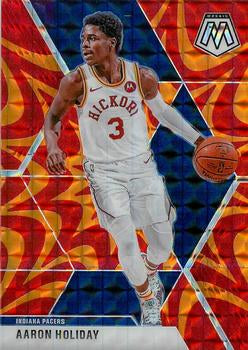 #7 Aaron Holiday - Indiana Pacers - 2019-20 Panini Mosaic - Reactive Orange Basketball