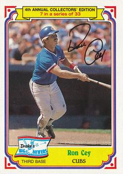 #7 Ron Cey - Chicago Cubs - 1984 Topps Drake's Big Hitters Baseball