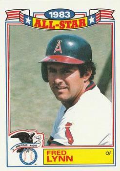 #7 Fred Lynn - California Angels - 1984 Topps - Glossy All-Stars Baseball