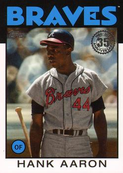 #86B-7 Hank Aaron - Atlanta Braves - 2021 Topps - 1986 Topps Baseball 35th Anniversary Series One Baseball