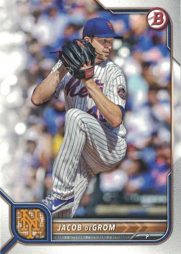 #7 Jacob deGrom - New York Mets - 2022 Bowman Baseball