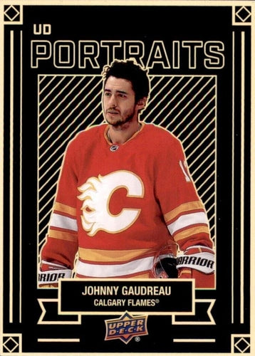 #P-7 Johnny Gaudreau - Calgary Flames - 2022-23 Upper Deck - UD Portraits Hockey