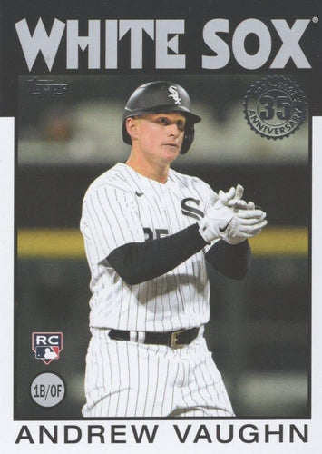 #86B-7 Andrew Vaughn - Chicago White Sox - 2021 Topps Update - 1986 Topps Baseball 35th Anniversary Baseball