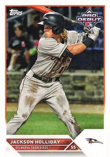 #PD-7 Jackson Holliday - Delmarva Shorebirds - 2023 Topps Pro Debut Baseball
