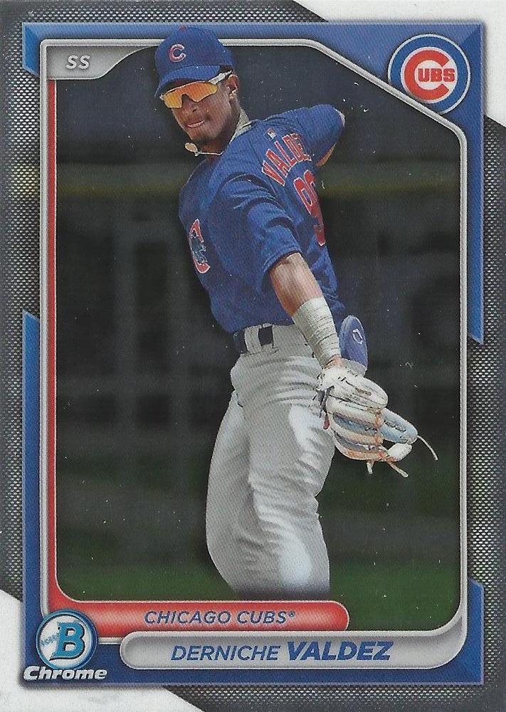 #BCP-7 Derniche Valdez - Chicago Cubs - 2024 Bowman - Chrome Prospects Baseball