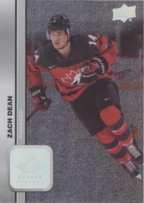#7 Zach Dean - Canada - 2023 Upper Deck Team Canada Juniors - Patterned Foilboard Hockey