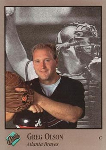 #7 Greg Olson - Atlanta Braves - 1992 Studio Baseball