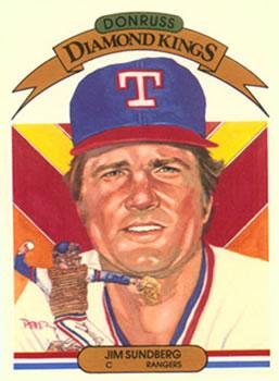 #7 Jim Sundberg - Texas Rangers - 1983 Donruss Baseball