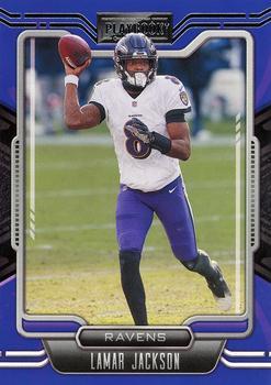 #7 Lamar Jackson - Baltimore Ravens - 2021 Panini Playbook Football