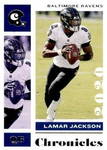#7 Lamar Jackson - Baltimore Ravens - 2020 Panini Chronicles Football