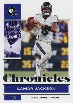 #7 Lamar Jackson - Baltimore Ravens - 2021 Panini Chronicles Football