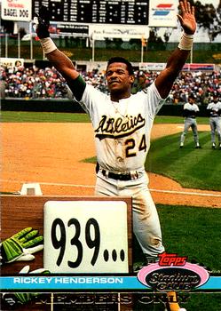 #NNO Rickey Henderson Top Thief - Oakland Athletics - 1991 Stadium Club Members Only