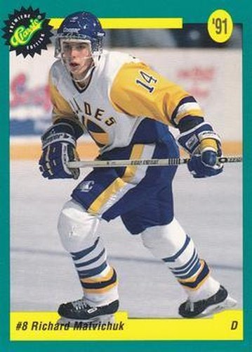 #7 Richard Matvichuk - Minnesota North Stars - 1991 Classic Draft Picks Hockey