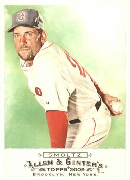 #7 John Smoltz - Boston Red Sox - 2009 Topps Allen & Ginter Baseball