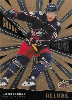 #GE-7 Calvin Thurkauf - Columbus Blue Jackets - 2020-21 Upper Deck Allure - Grand Entrance Hockey