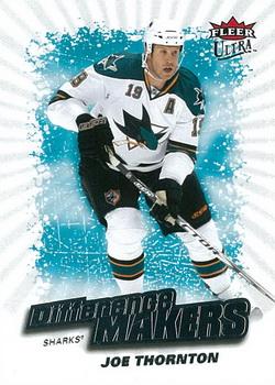 #DM7 Joe Thornton - San Jose Sharks - 2008-09 Ultra - Difference Makers Hockey