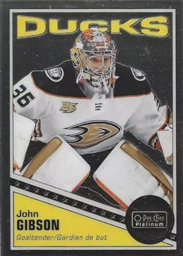 #R-7 John Gibson - Anaheim Ducks - 2019-20 O-Pee-Chee Platinum - Retro Hockey