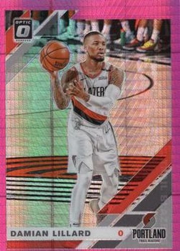 #7 Damian Lillard - Portland Trail Blazers - 2019-20 Donruss Optic - Hyper Pink Basketball