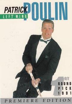 #7 Patrick Poulin - 1991 Arena Draft Picks Hockey