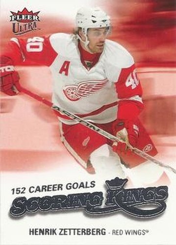 #SK7 Henrik Zetterberg - Detroit Red Wings - 2008-09 Ultra - Scoring Kings Hockey