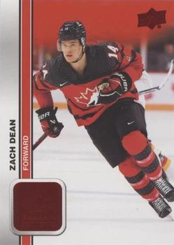 #7 Zach Dean - Canada - 2023 Upper Deck Team Canada Juniors - Red Foil Hockey
