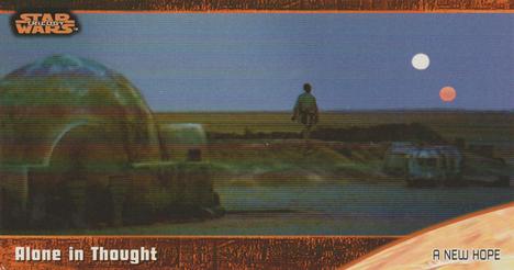 #7 Alone in Thought - 1997 Topps Widevision Star Wars Trilogy