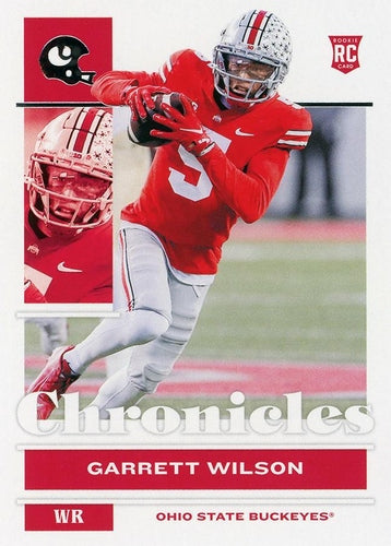 #7 Garrett Wilson - Ohio State Buckeyes - 2022 Panini Chronicles Draft Picks Football