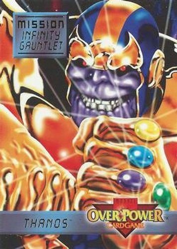 #7 Thanos - "The Final Confrontation" - 1997 Fleer Spider-Man - Marvel OverPower Mission Infinity Gauntlet