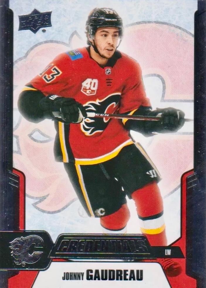 #7 Johnny Gaudreau - Calgary Flames - 2019-20 Upper Deck Credentials Hockey