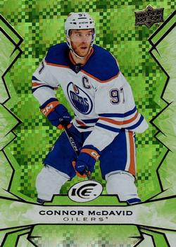 #7 Connor McDavid - Edmonton Oilers - 2022-23 Upper Deck Ice - Green Hockey