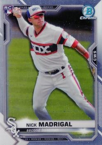 #7 Nick Madrigal - Chicago White Sox - 2021 Bowman Chrome Baseball