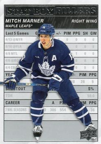 #SB-7 Mitch Marner - Toronto Maple Leafs - 2023-24 Upper Deck - Stat Box Fillers Hockey