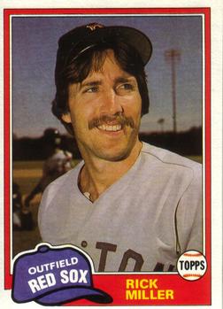 #803 Rick Miller - Boston Red Sox - 1981 Topps Baseball