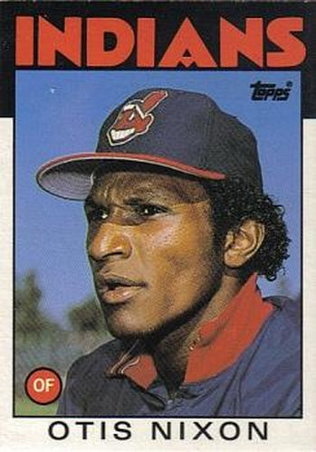 #80T Otis Nixon - Cleveland Indians - 1986 Topps Traded Baseball
