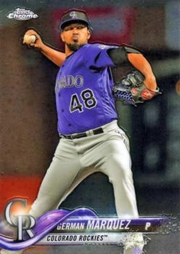 #80 German Marquez - Colorado Rockies - 2018 Topps Chrome Baseball