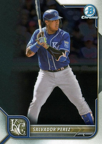 #80 Salvador Perez - Kansas City Royals - 2022 Bowman Chrome Baseball