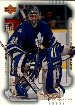 #80 Curtis Joseph - Toronto Maple Leafs - 2000-01 Upper Deck Pros & Prospects Hockey