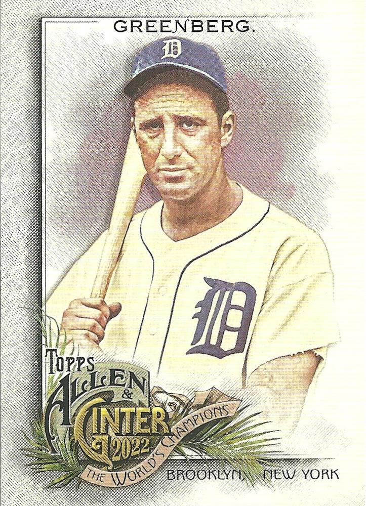 #80 Hank Greenberg - Detroit Tigers - 2022 Topps Allen & Ginter Baseball